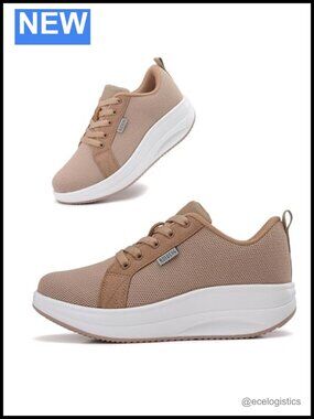 Comfy Women's Walking Sneakers - Fashion Platform Rocker Bottom Shoes